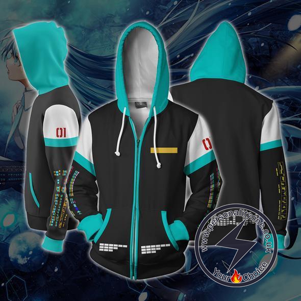 Hatsune Miku Anime Zip Up Hoodie Jacket